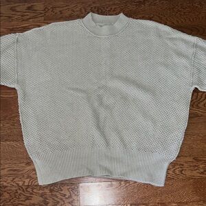Abercrombie and Fitch tan cotton blend crewneck sweater size medium